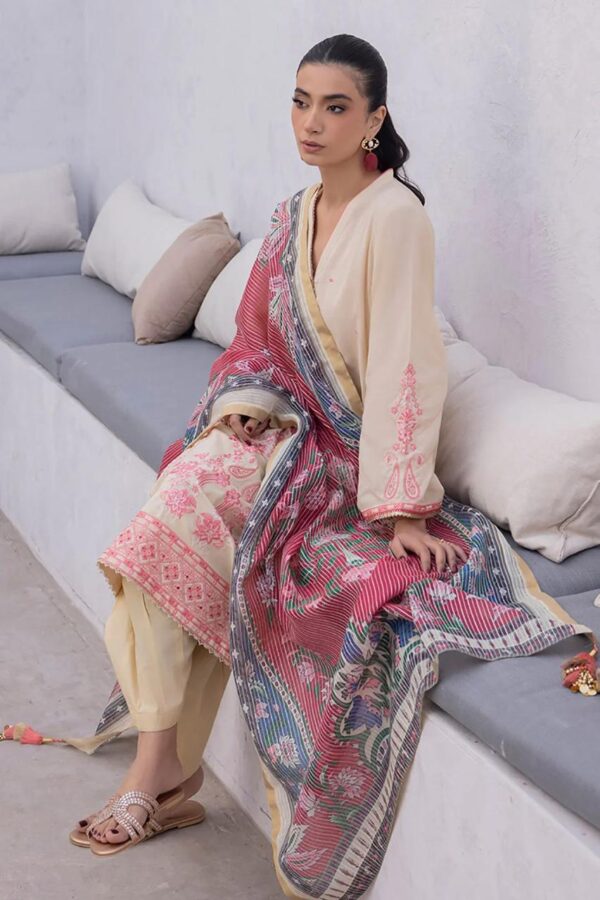 Embroidered Shirt Shalwar Dupatta - Image 4