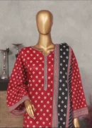 3 Piece Printed Stitched Suit