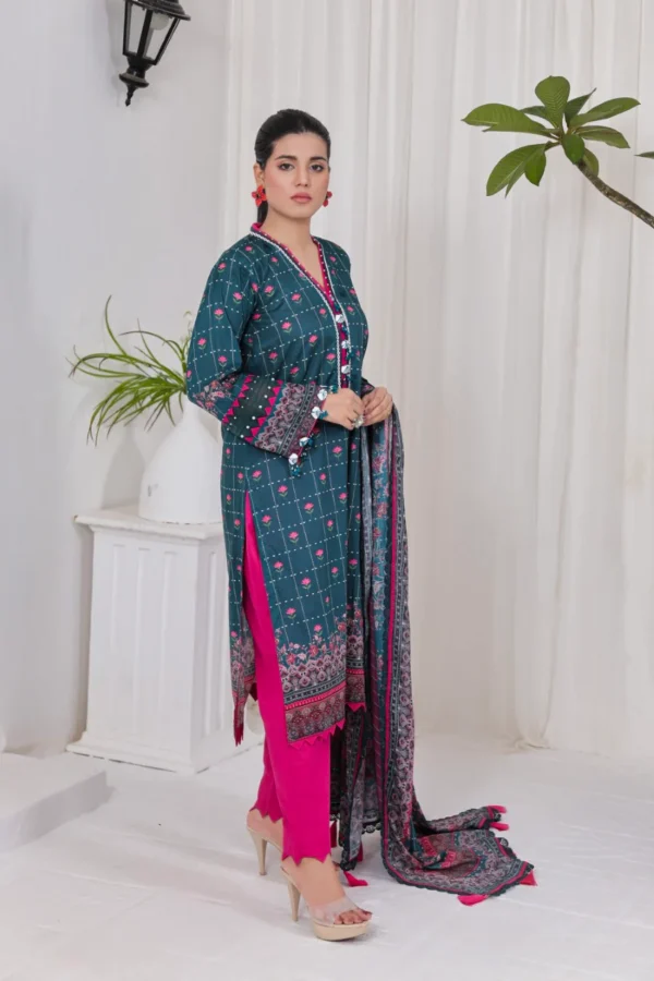 Digital Printed Lawn Unstitched - Image 3