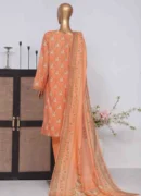 3 Piece Printed Stitched Suit