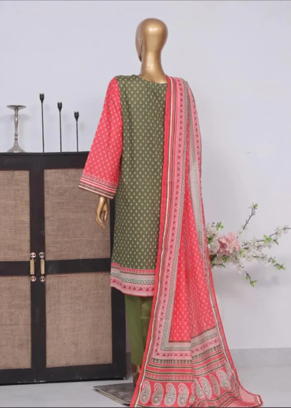 3 Piece Printed Stitched Suit - Image 2