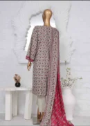 3 Piece Printed Stitched Suit