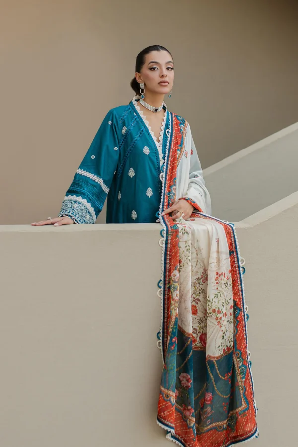 Embroidered Shirt Shalwar Dupatta - Image 6