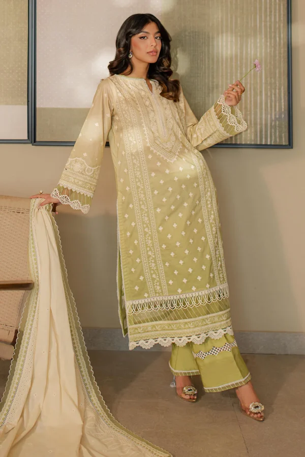 Embroidered Shirt Shalwar Dupatta - Image 2