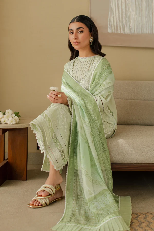 Embroidered Shirt Shalwar Dupatta - Image 2