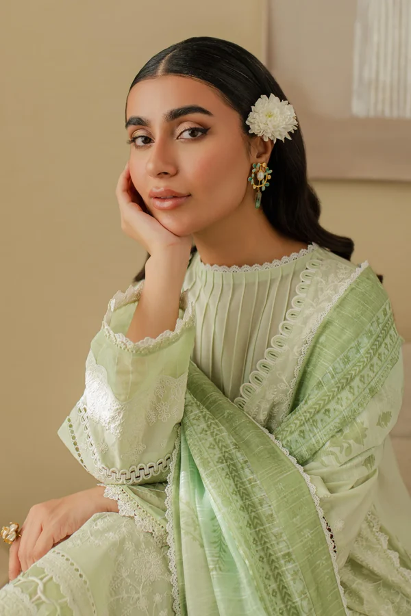 Embroidered Shirt Shalwar Dupatta - Image 6