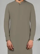 Fungi Brown Latha Kameez Shalwar