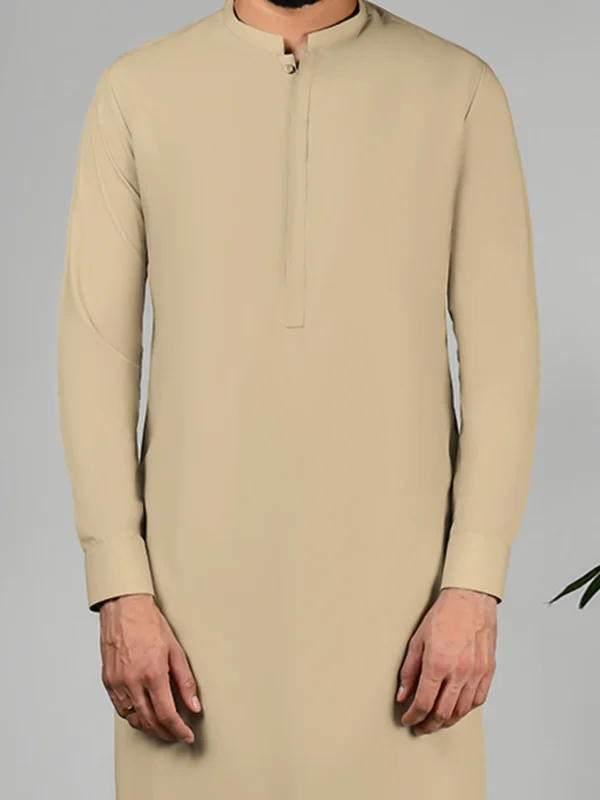 Camel Latha Kameez Shalwar - Image 2