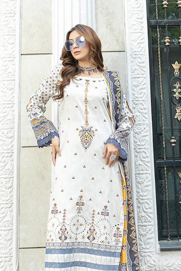 Chickenkari Embroidered Lawn - Image 5