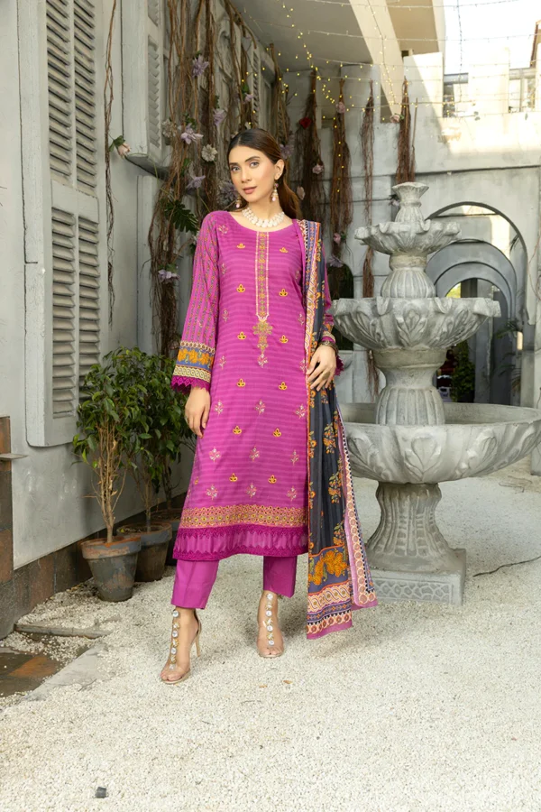 Chickenkari Embroidered Lawn