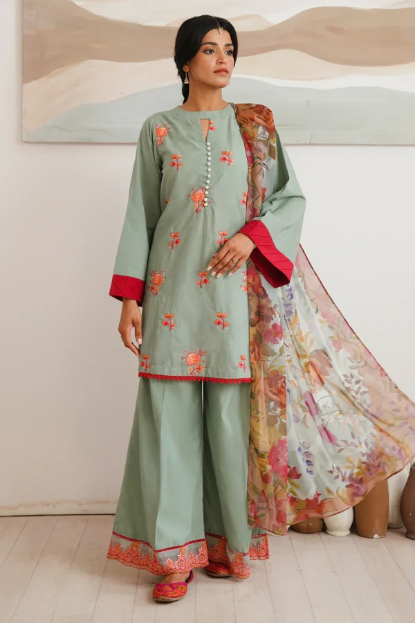Embroidered Shirt Shalwar Dupatta