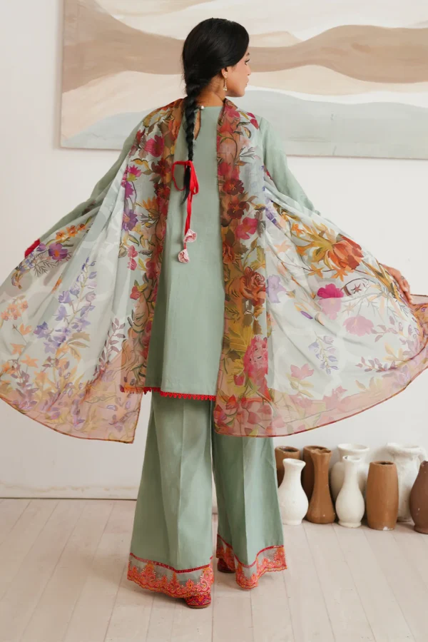 Embroidered Shirt Shalwar Dupatta - Image 2