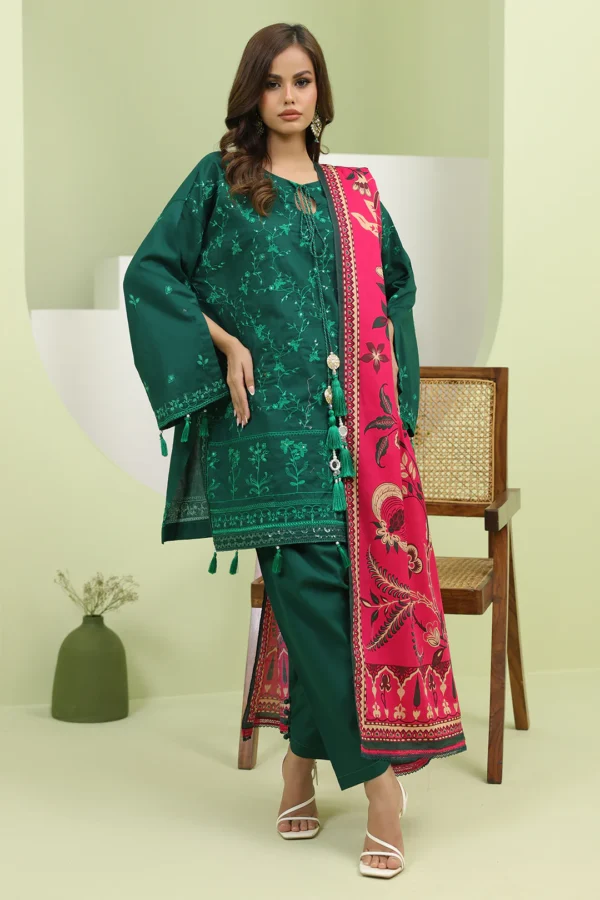 Embroidered Shirt Shalwar Dupatta - Image 4