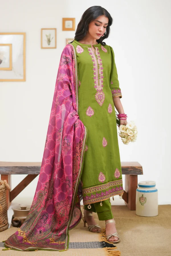 Embroidered Shirt Shalwar Dupatta