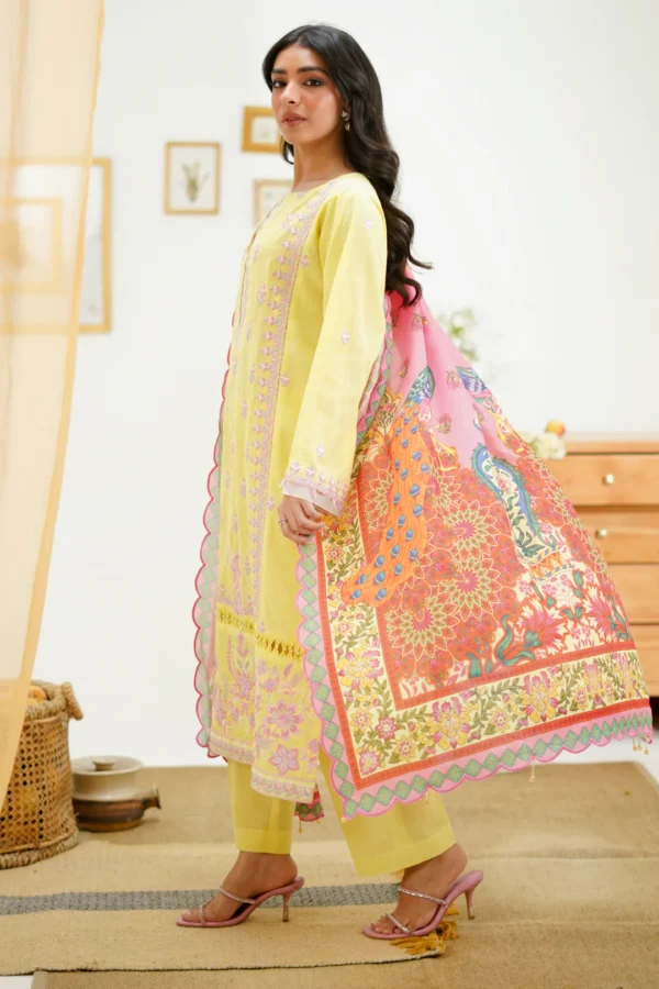 Embroidered Shirt Shalwar Dupatta - Image 4