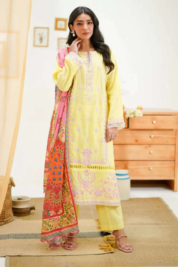 Embroidered Shirt Shalwar Dupatta - Image 5