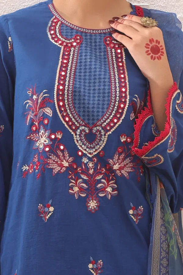 Embroidered Shirt Shalwar Dupatta - Image 3