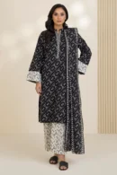 zellbury 3 piece printed Cotton shirt shalwar dupatta