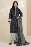 zellbury 3 piece printed Cotton shirt shalwar dupatta