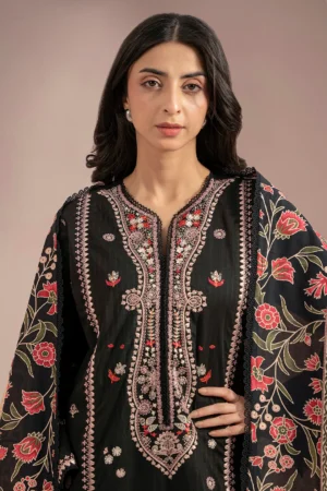 zellbury 3 piece Embroidered shirt shalwar dupatta