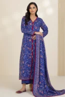 zellbury 3 piece printed Cotton shirt shalwar dupatta