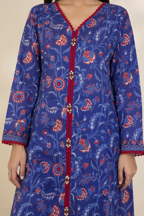 zellbury 3 piece printed Cotton shirt shalwar dupatta - Image 6