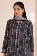zellbury 2 piece printed Cotton shirt dupatta