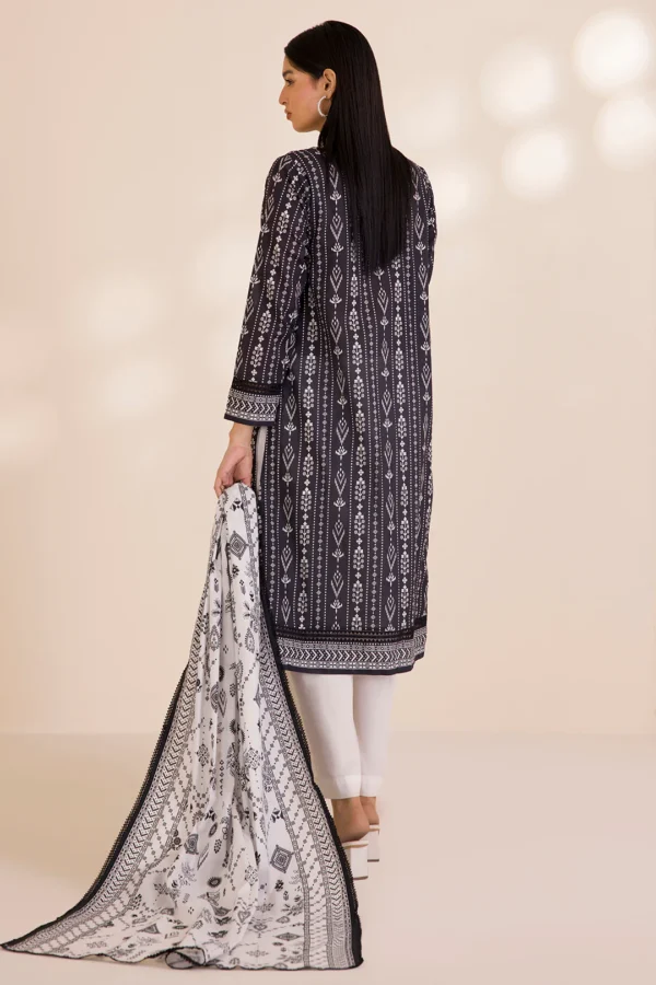 zellbury 2 piece printed Cotton shirt dupatta - Image 5