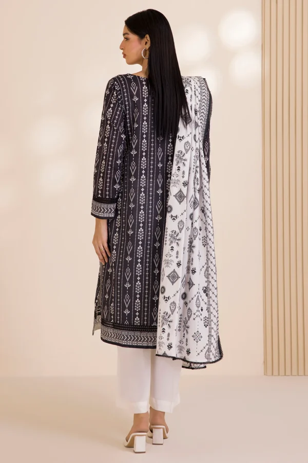 zellbury 2 piece printed Cotton shirt dupatta - Image 6