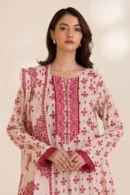 zellbury 3 piece printed Cotton shirt shalwar dupatta