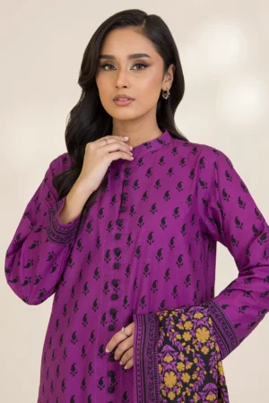 zellbury 3 piece printed Cotton shirt shalwar dupatta