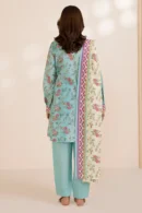 zellbury 3 piece printed Cotton shirt shalwar dupatta