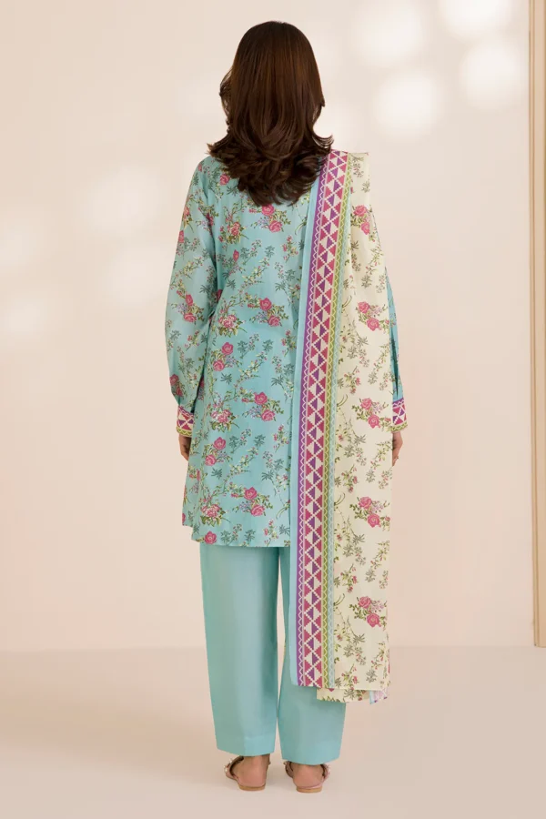 zellbury 3 piece printed Cotton shirt shalwar dupatta - Image 6