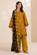 zellbury 3 piece printed Cotton shirt shalwar dupatta