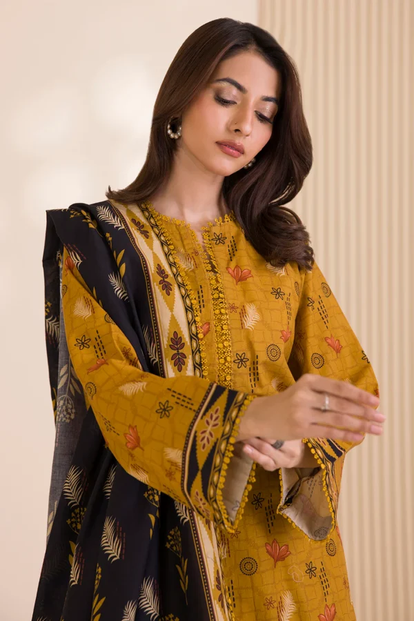 zellbury 3 piece printed Cotton shirt shalwar dupatta