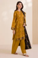 zellbury 3 piece printed Cotton shirt shalwar dupatta
