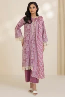 zellbury 3 piece printed Cotton shirt shalwar dupatta